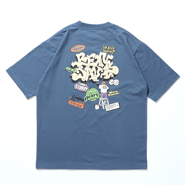BEN DAVIS（ベンデイビス） 半袖 Tシャツ OVERLAP TEE スローアップ