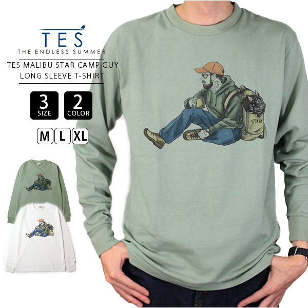 TES Tシャツ テス 長袖 The Endless Summer エンドレスサマー MALIBU STAR CAMP 2774340 0909