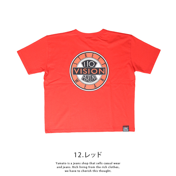 VISION キッズ VISION STREET WEAR キッズ ジュニア Tシャツ 半袖 VINTAGE　ロゴT ビンテージ ヴィンテージ 2505602｜jeans-yamato｜03