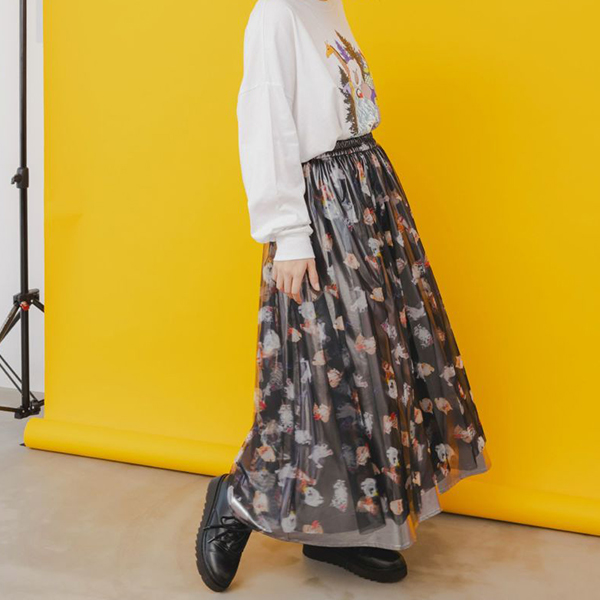 ScoLar スカラー レディース スカート ロングスカート チュール