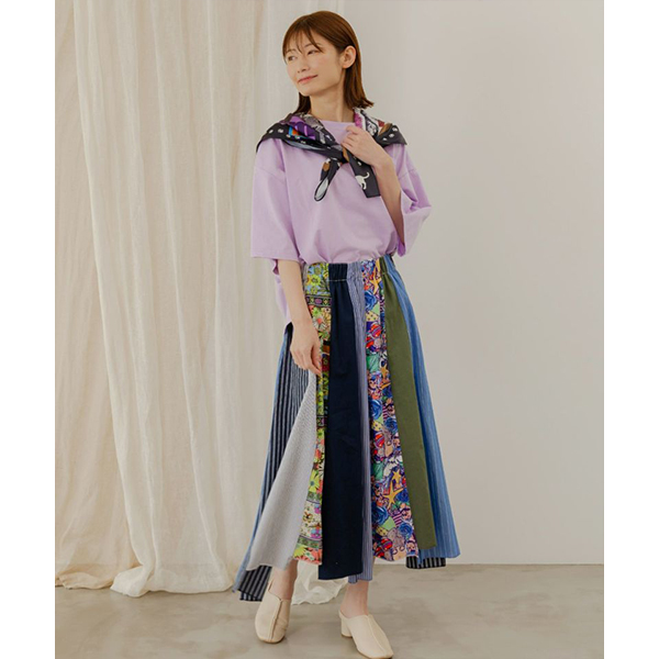 ScoLar（スカラー） レディース スカート ロング丈 ひざ下スカート