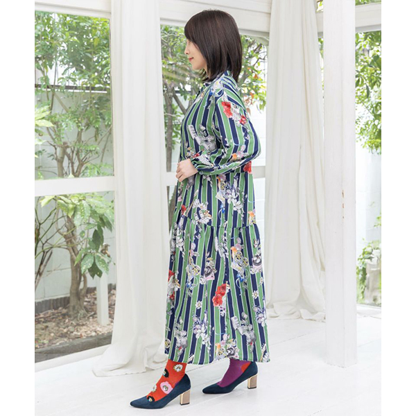 ScoLar（スカラー） レディース ワンピース 柄ワンピース ロング