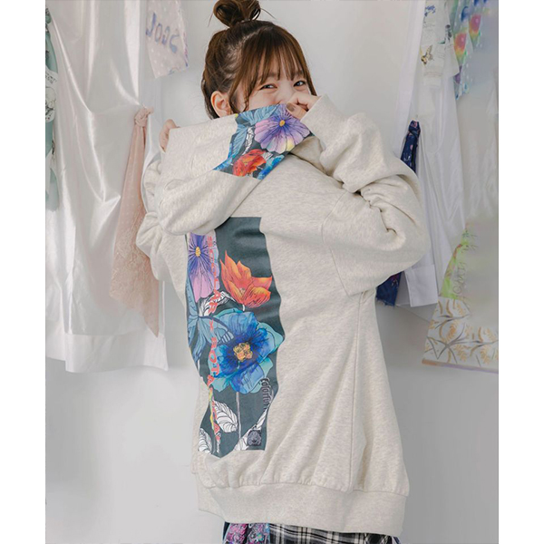 ScoLar（スカラー） レディース トップス 羽織り 長袖 フード付き