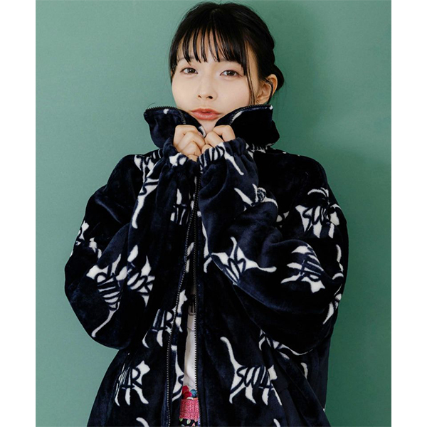 ScoLar（スカラー） ライトアウター もこもこ フランネル×タフタ