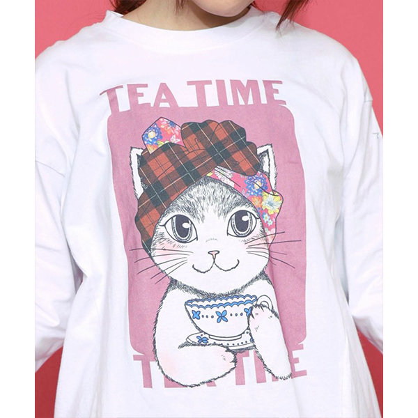ScoLar（スカラー） トップス 長袖トップス ターバンねこちゃん プル
