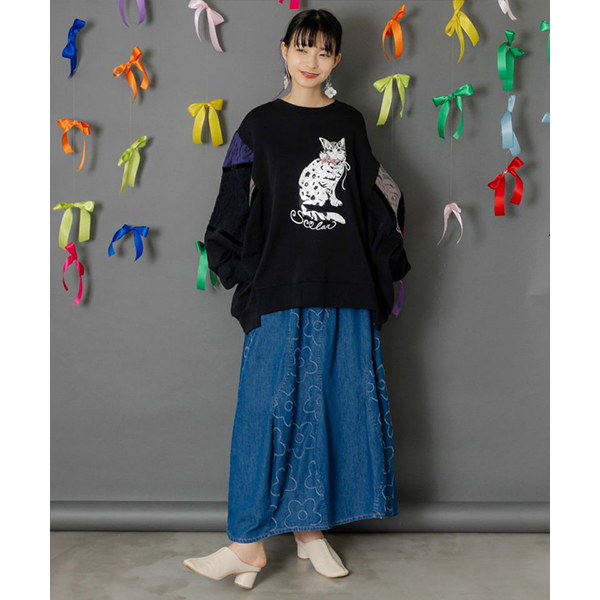 ScoLar（スカラー） レディース ボトムス ロングスカート デニム