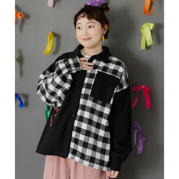 ScoLar（スカラー） レディース トップス ポップ柄 チェック柄