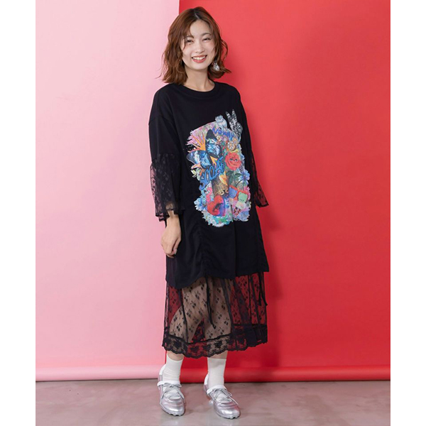 Scolar いろんなシューズ柄チュニック 161678：orion×ScoLar ハンズアップチュニックの通販-ScoLar
