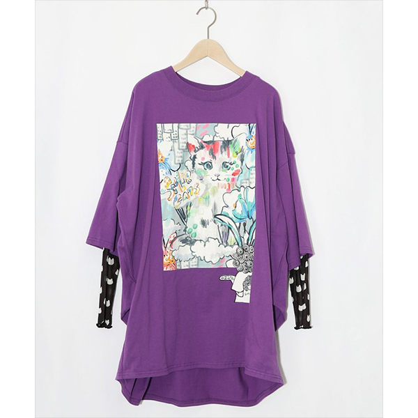 ScoLar（スカラー） レディース トップス Tシャツ 長袖 画家スカラー 