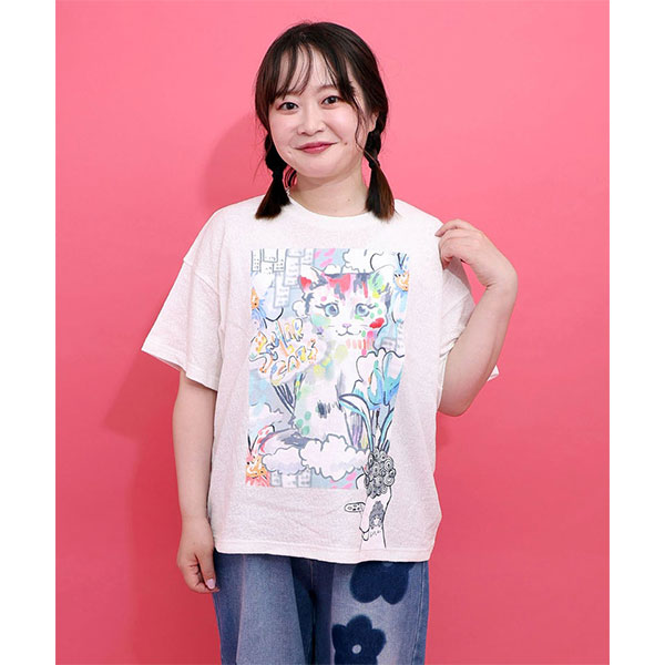 ScoLar（スカラー） レディース 半袖 Tシャツ プリントT 画家 スカラー