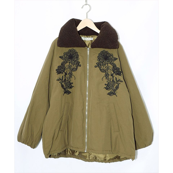 スカラー　花ボタン　アウター ScoLar（スカラー） iS ScoLar イズスカラー レディース アウター ボア