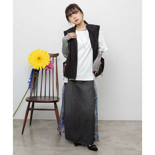 ScoLar（スカラー） iS ScoLar イズスカラー レディース 刺繍ベスト 綿