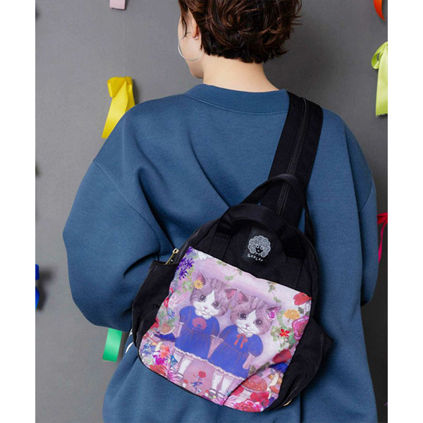 ScoLar（スカラー） グッズ バッグ 2WAYミニリュック ねこ姉妹 ひみつ