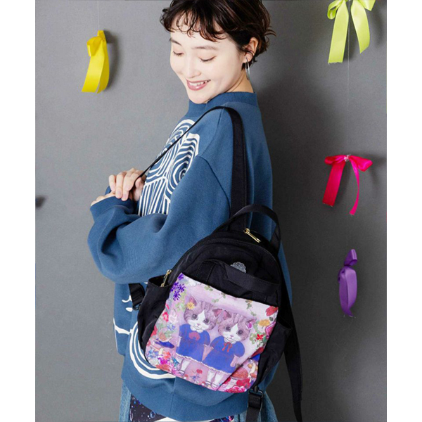 ScoLar（スカラー） グッズ バッグ 2WAYミニリュック ねこ姉妹 ひみつ