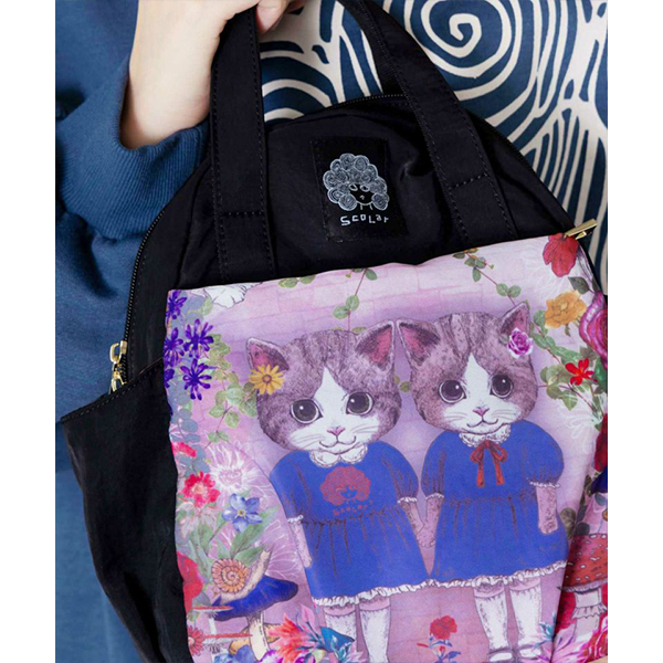 ScoLar（スカラー） グッズ バッグ 2WAYミニリュック ねこ姉妹 ひみつ