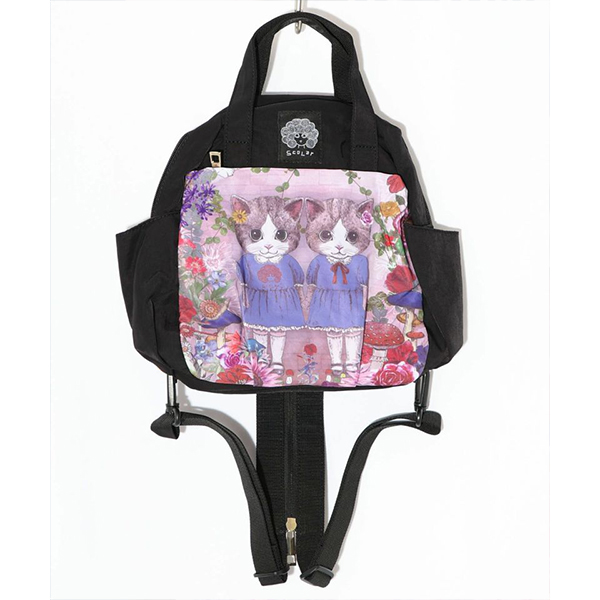 ScoLar（スカラー） グッズ バッグ 2WAYミニリュック ねこ姉妹 ひみつ
