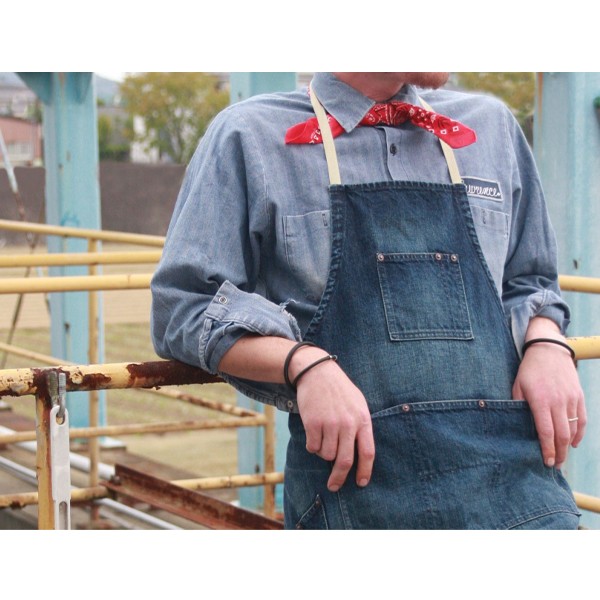 エプロン デニム おしゃれ ブランド メンズ 保育士 DIY ワーク 作業