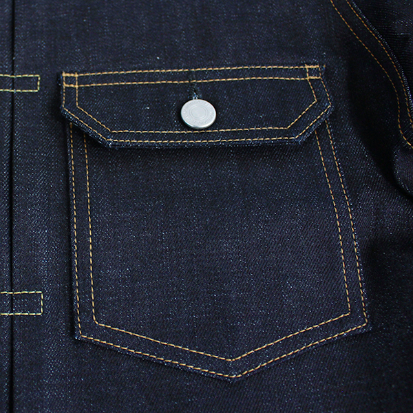 MOMOTARO JEANS 桃太郎ジーンズ メンズ デニムジャケット Gジャン スタンダード 14.7oz 特濃 リジット シングルポケット MMGJ0001 0516の画像