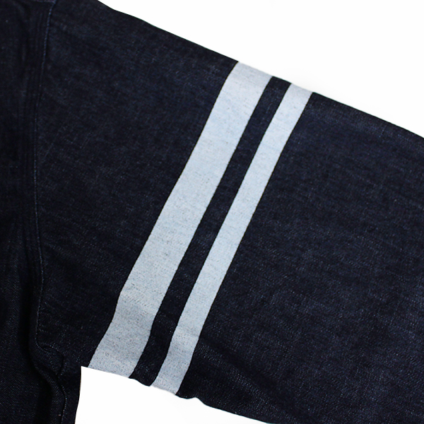 桃太郎ジーンズ トリプルステッチ 長袖 デニムシャツ 出陣 二本線 特濃