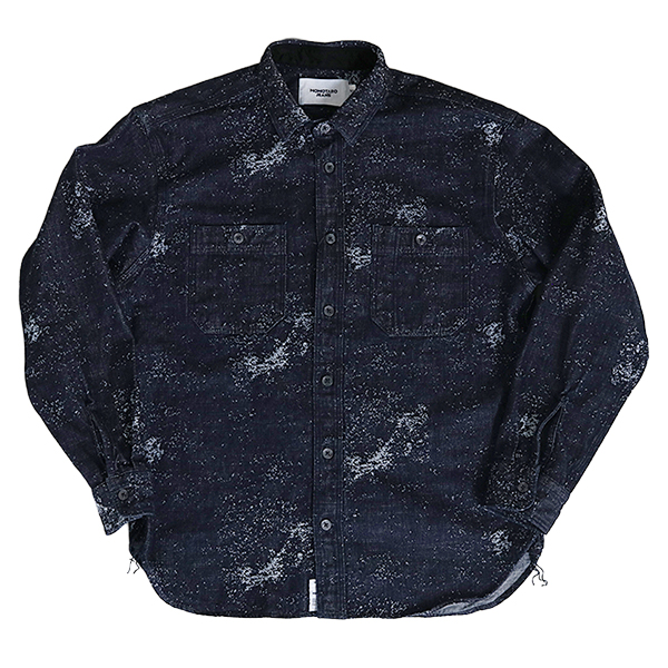 桃太郎ジーンズ（MOMOTARO JEANS） メンズ 長袖 シャツ ジャガード
