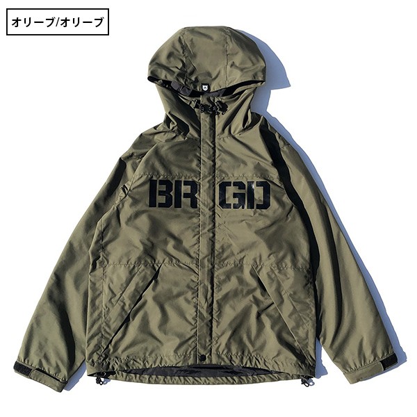 バスブリゲード マウンテンジャケット BASS BRIGADE アウター メンズ バスブリゲード BRGD Logo Mountain Jacket  ブラックバス バス釣り BLMJ01