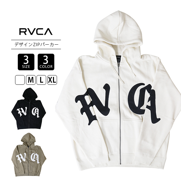 RVCA（ルーカ） メンズ ジップパーカー ジップアップパーカー