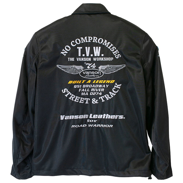 ★高級刺繍ロゴ VANSON メッシュジャケット TVS2403S Lサイズ ☆高級刺繍ロゴ VANSON メッシュジャケット TVS2403S Lサイズ VANSON