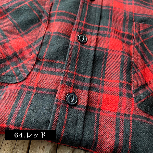 blue.black シャツ 長袖 長袖シャツ ネルシャツ ブルーブラック ...
