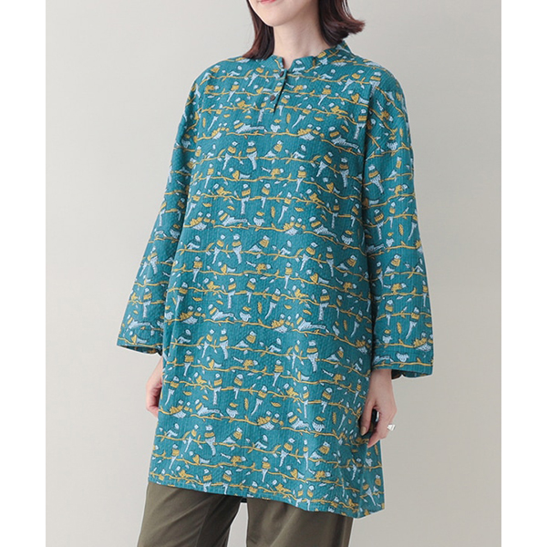 東京かんかん レディース トップス チュニック 長袖 シャツチュニック