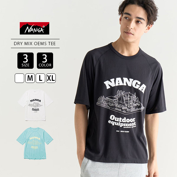 NANGA（ナンガ） 半袖 Tシャツ トップス DRY MIX アウトドア