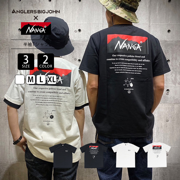 ANGLERS BIGJOHN ×NANGA Tシャツ NANGA × ANGLERS BIGJOHN ナンガ アングラーズビッグジョン T
