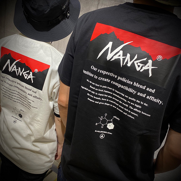 ANGLERS BIGJOHN ×NANGA Tシャツ NANGA × ANGLERS BIGJOHN ナンガ アングラーズビッグジョン T