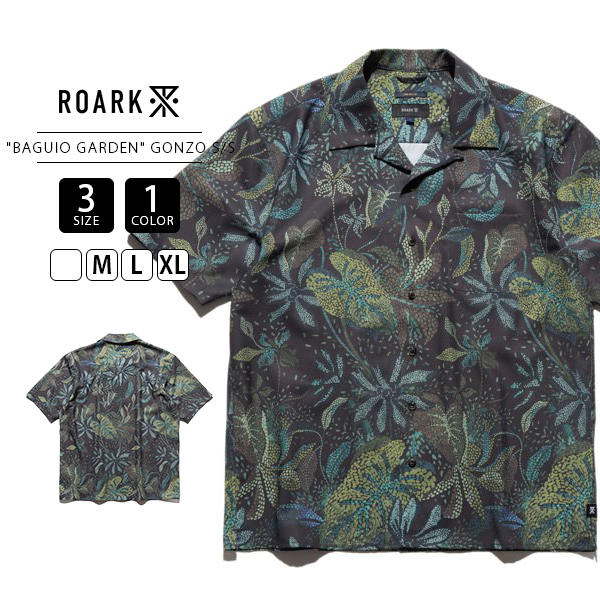 Roark revival ロアーク オープンカラーシャツ　Lサイズ ROARK REVIVAL（ロアークリバイバル） ROARK ロアーク メンズ 半袖