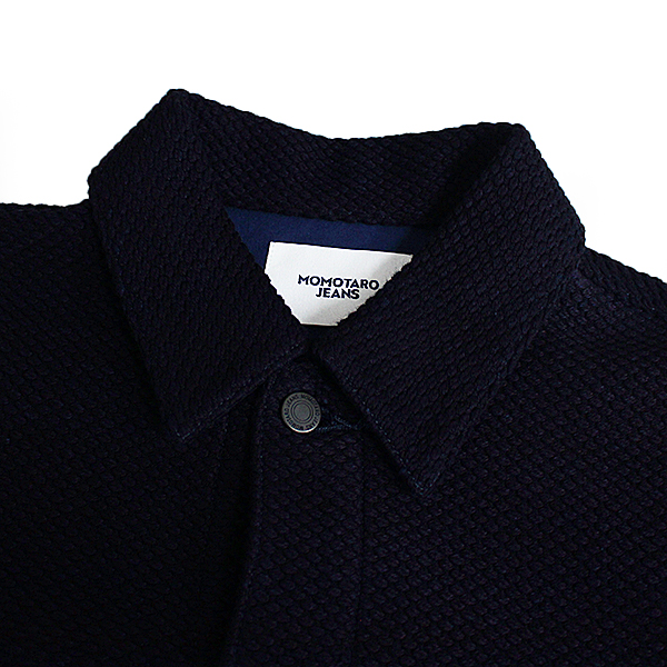 桃太郎ジーンズ MOMOTARO JEANS メンズ ライトアウター SASHIKO JACKET 刺子ジャケット インディゴ ダブルポケット 羽織り MMOT6306 アメカジ カジュアル ワークの画像
