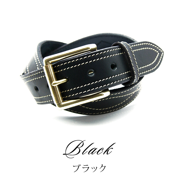 ART BROWN アートブラウン メンズ ベルト 40mm 幅 ウエスタンステッチ