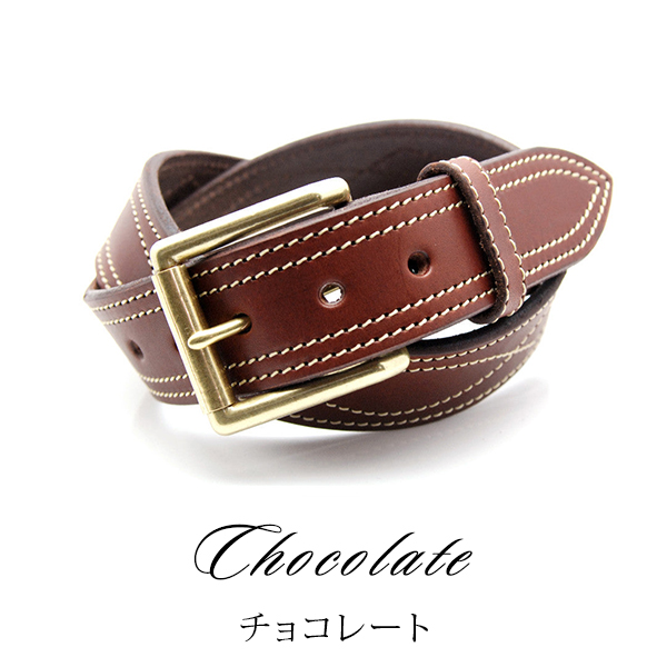 ART BROWN アートブラウン メンズ ベルト 40mm 幅 ウエスタンステッチ