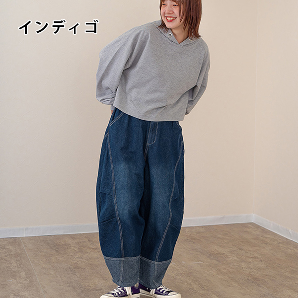 mililopiulu ミリロピュール レディース 切替デザイン タックボール