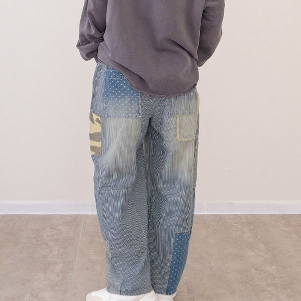 mililopiulu ミリロピュール ボトムス レディース デニムパンツ パッチ