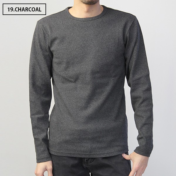 AVIREX Tシャツ アヴィレックス DAILY WEAR デイリー ウェア テレコ クルーネック Tシャツ 丸首 長袖 無地 メンズ TRECO U-NECK 6153481（7834930004） | AVIREX | 04