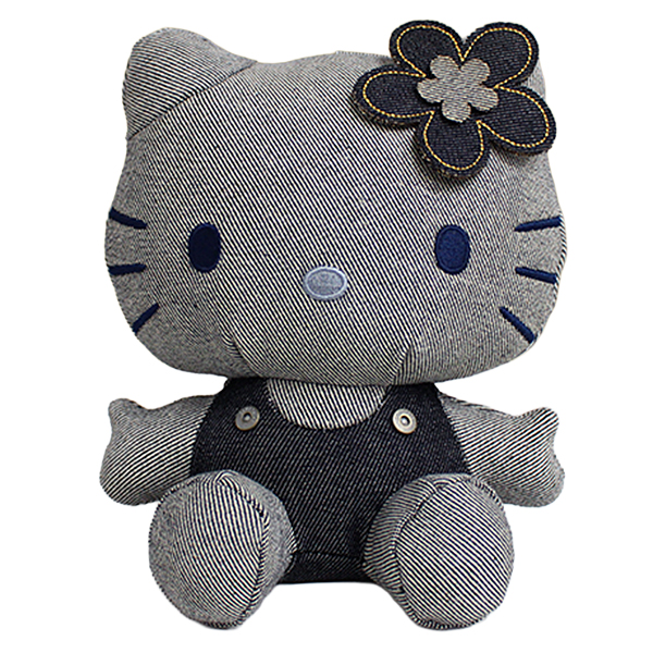 ハローキティ SOMETHING サムシング コラボ デニム ぬいぐるみ ぬい活