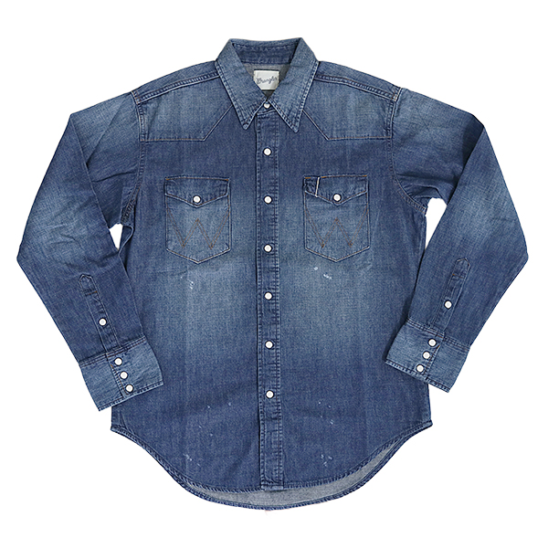 ビンテージ wrangler/ラングラー デニムシャツ 27MW 80年代 802-wm0027-126_1.jpg