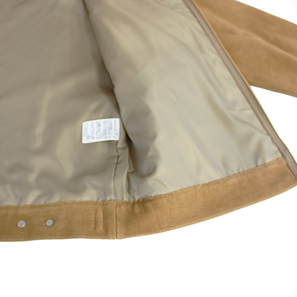 Wrangler ラングラー メンズ アウター 24MJZ GOAT SUEDE LEATHER ジップジャケット WM4024 キャメル ゴートスエード レザージャケット トラッカー WM4024-445の画像