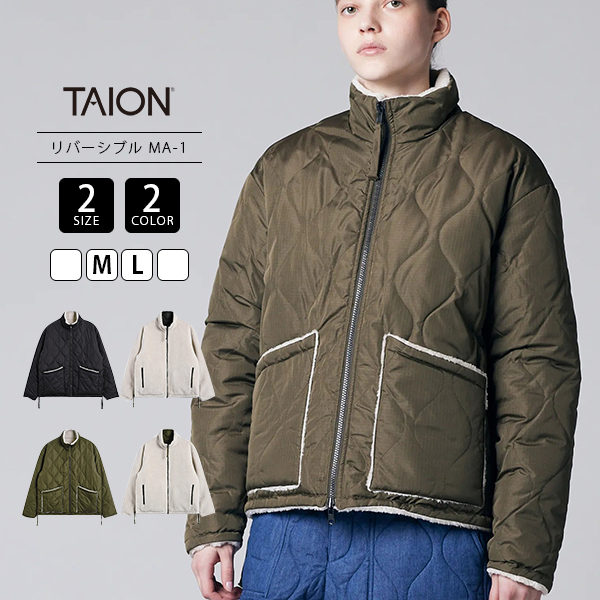 TAION（タイオン） レディース アウター ミリタリー リバーシブル