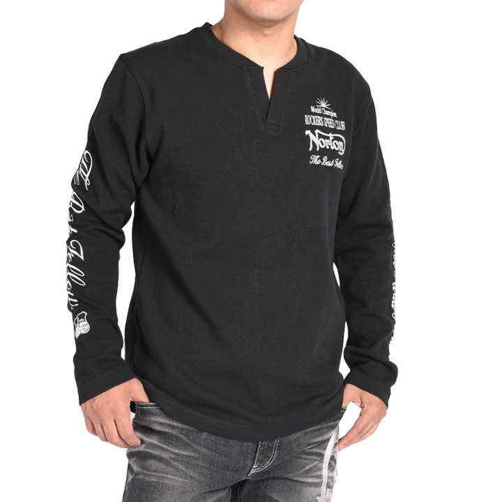 ノートン（NORTON） 【2025秋冬新作】ノートン ロンT ロゴ総刺繍 膨れ