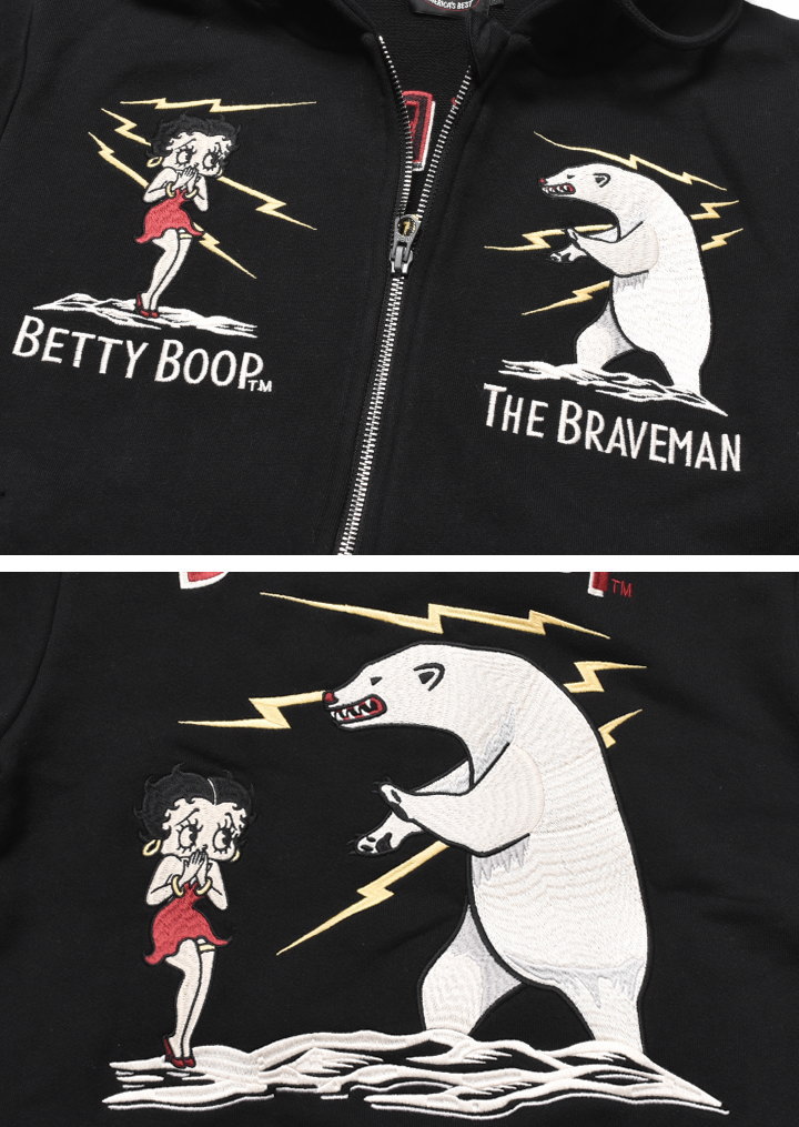 BETTY BOOP ブレイブマン × ベティブープ コラボ パーカー