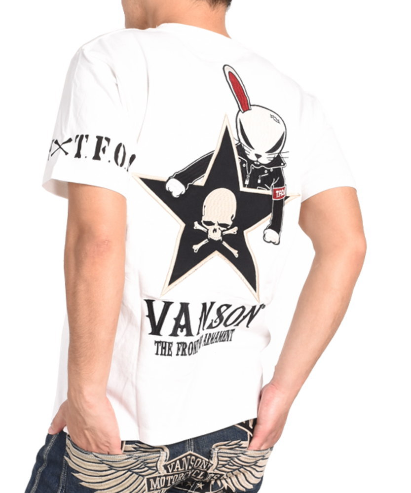 バンソン VANSON × クローズ ワースト コラボ Tシャツ T.F.O.A 武装戦線 デスラビ...