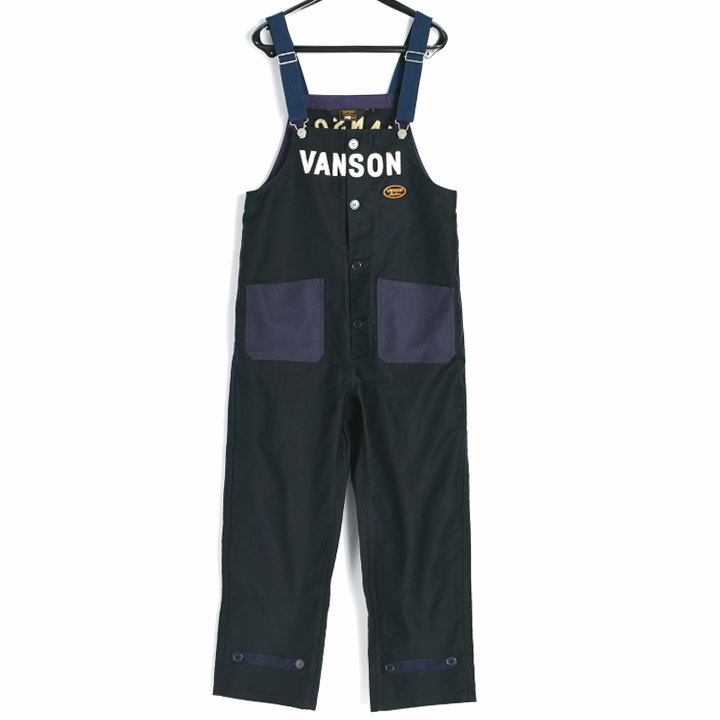 vanson ツナギ オーバーオール　セット VANSON（バンソン） ワンスター チェーン刺繍 ジャングルクロス デッキ