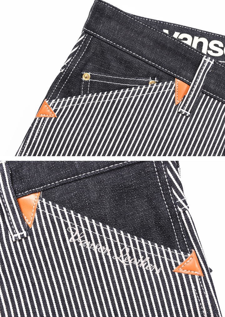 vanson NVBL-301-HICKORY ヒッコリーデニム VANSON 【再入荷】バンソン デニム ペインターパンツ ヒッコリー
