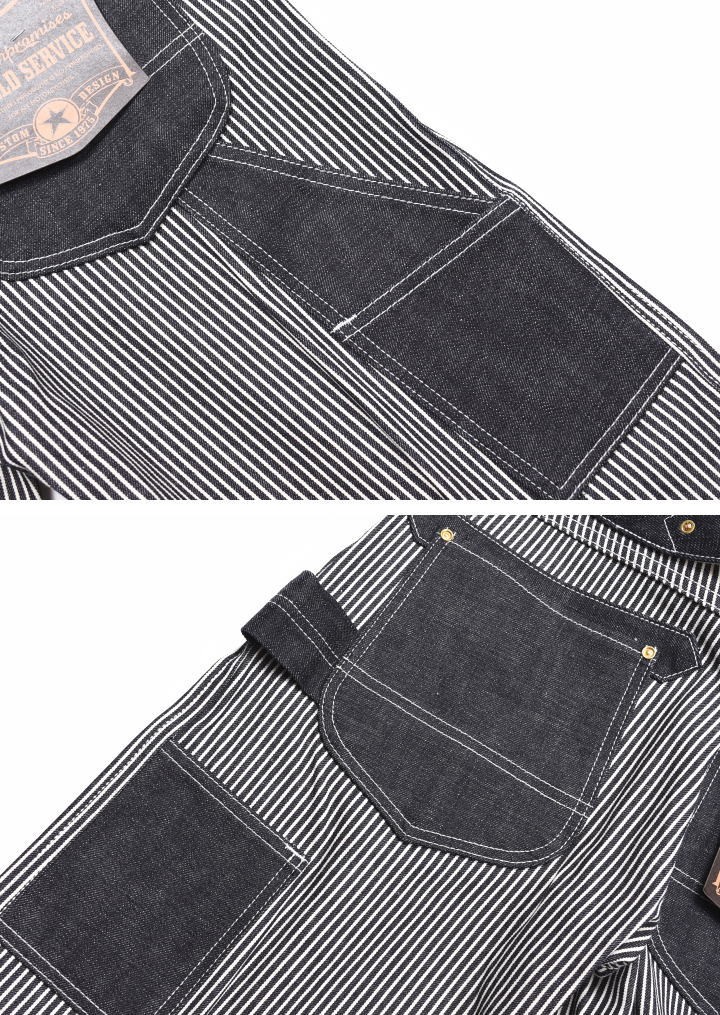vanson NVBL-301-HICKORY ヒッコリーデニム 楽天市場】バンソン VANSON デニム ペインターパンツ ヒッコリー