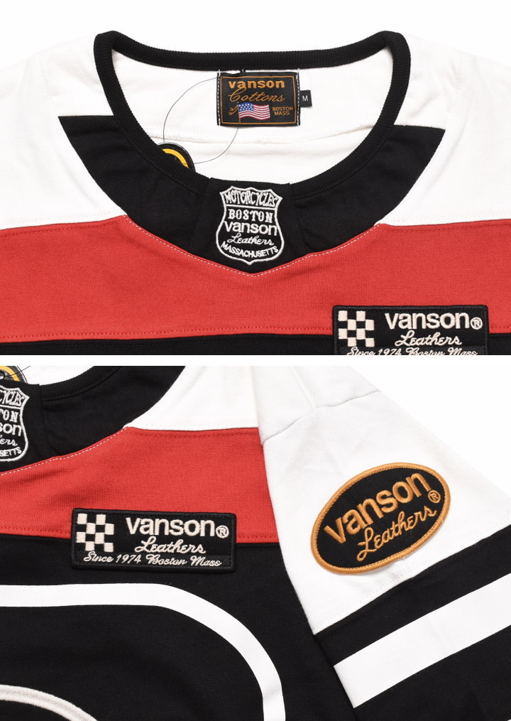 VANSON（バンソン） 【セール】バンソン ロンT ウィング レーシング